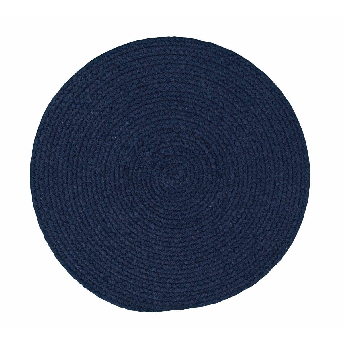 Essex in Navy Braided Placemat Round-Park Designs-The Village Merchant