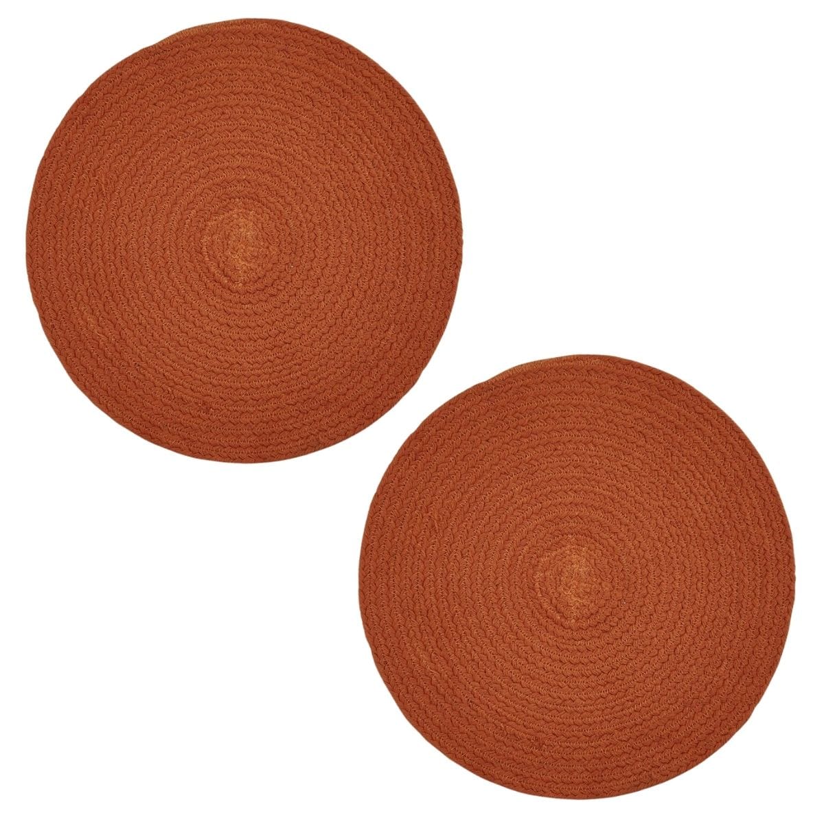 Essex in Sienna Braided Placemat Round Set of 2