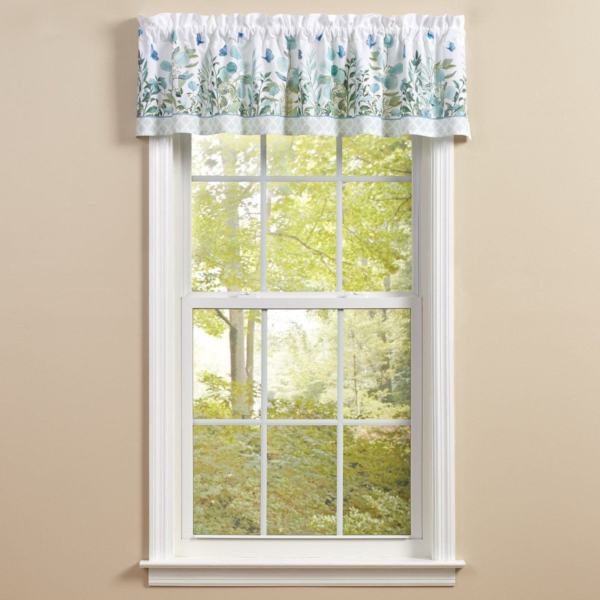 Eucalyptus Greens Printed Valance Unlined-Park Designs-The Village Merchant