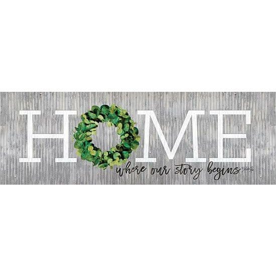 Penny Lane Publishing Eucalyptus Home By Marla Rae Art Print - 8 X 24