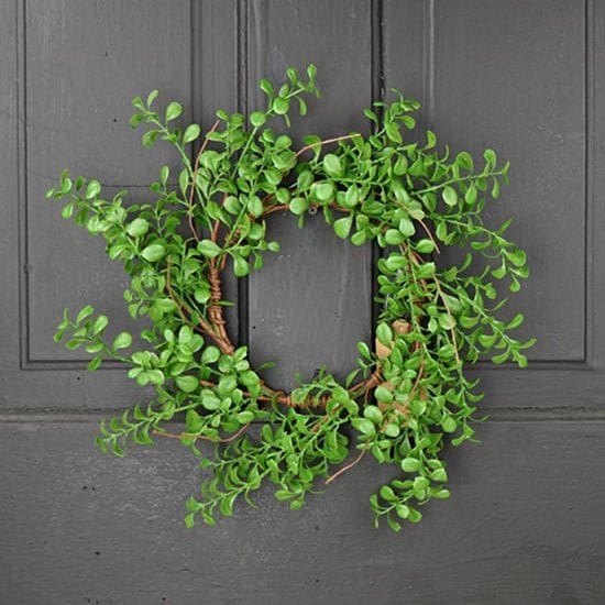 Evergreen Boxwood Candle Ring / Wreath-Impressive Enterprises-The Village Merchant