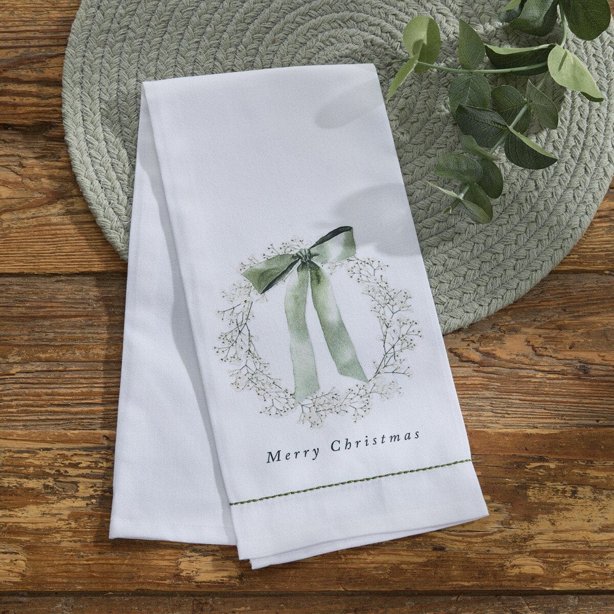 Everlasting Christmas Merry Christmas Decorative Towel