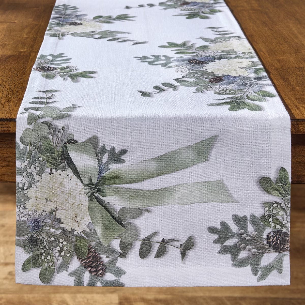 Everlasting Christmas Printed Table Runner 72" Long
