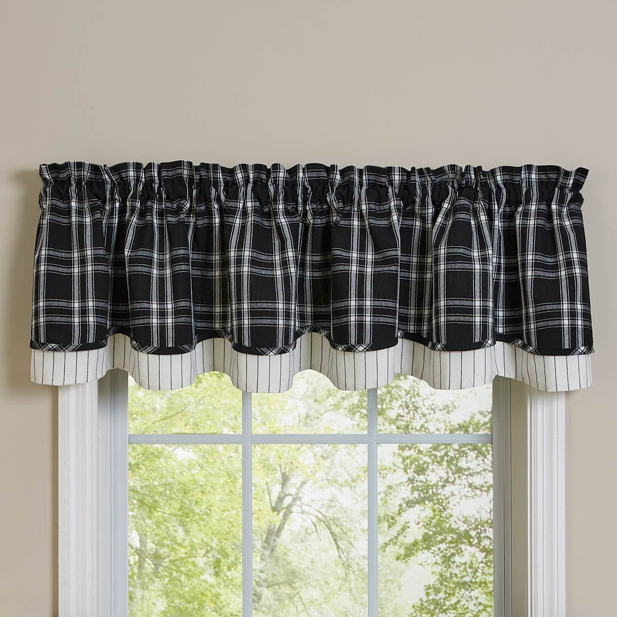 Fairfield Layered Valance Lined-Park Designs-The Village Merchant