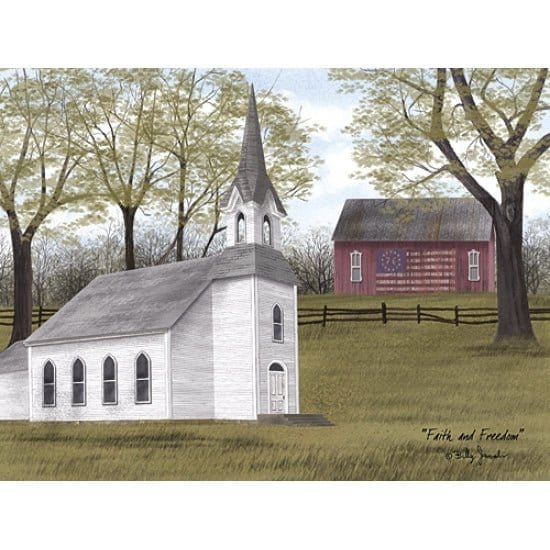 Penny Lane Publishing Faith And Freedom By Billy Jacobs Art Print - 12 X 16