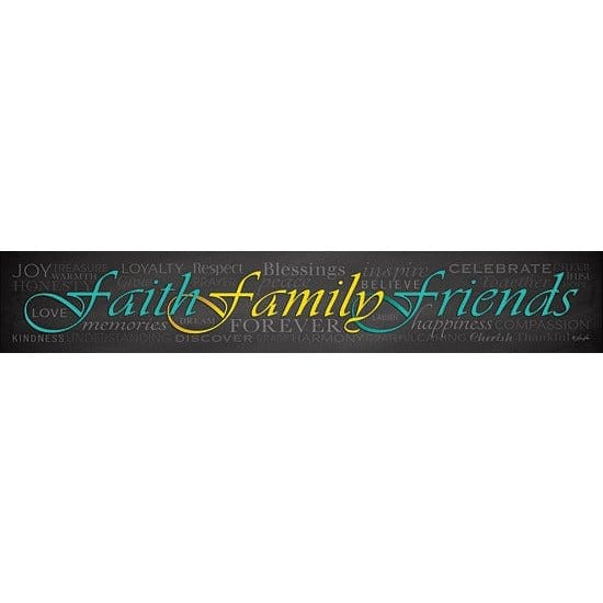 Faith Family Friends By Lauren Rader Art Print - 6 X 36-Penny Lane Publishing-The Village Merchant