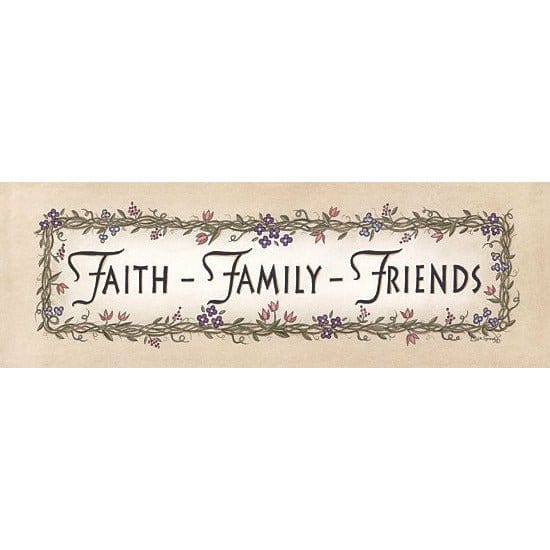 Faith Family Friends By Linda Spivey Art Print - 6 X 18-Penny Lane Publishing-The Village Merchant