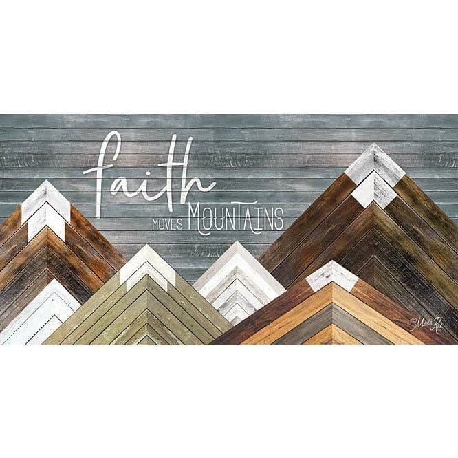 Penny Lane Publishing Faith Moves Mountains By Marla Rae Art Print - 12 X 24
