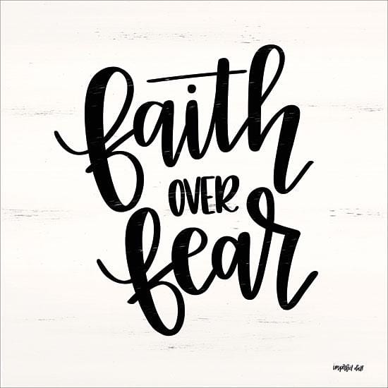Penny Lane Publishing Faith Over Fear By Imperfect Dust Art Print - 12 X 12