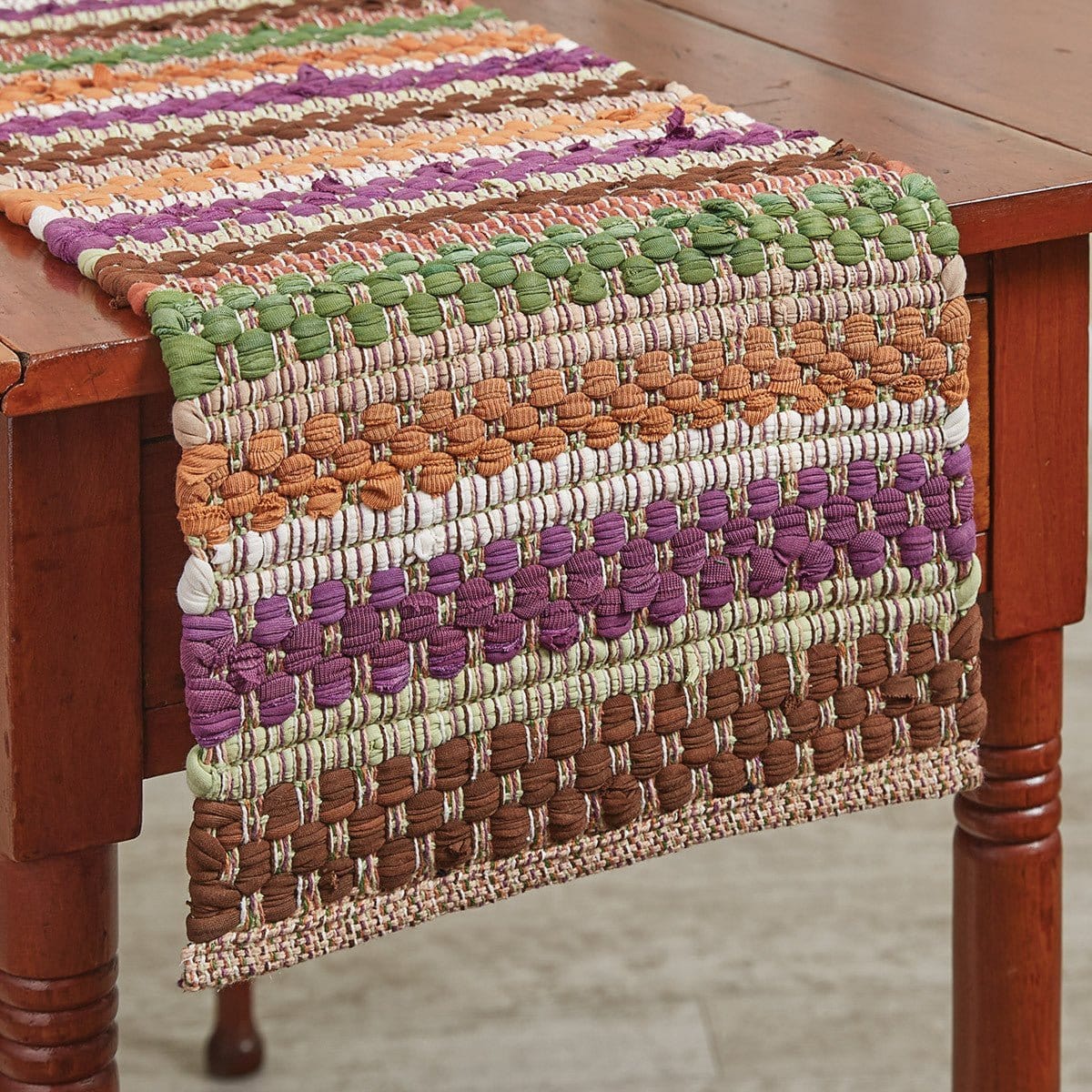 Fall Colors Chindi Table Runner 36&quot; Long-Park Designs-The Village Merchant