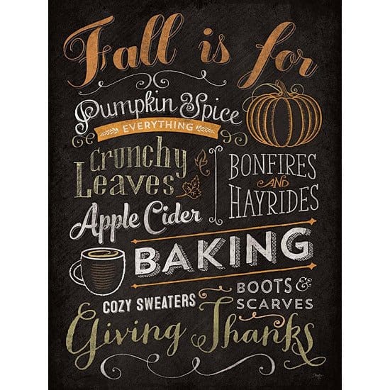 Fall Is For... By Mollie B Right Art Print - 12 X 16-Penny Lane Publishing-The Village Merchant