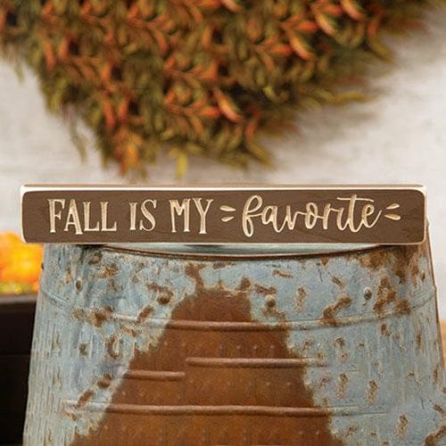 Fall Is My Favorite Engraved Wood Sign 12&quot; Long