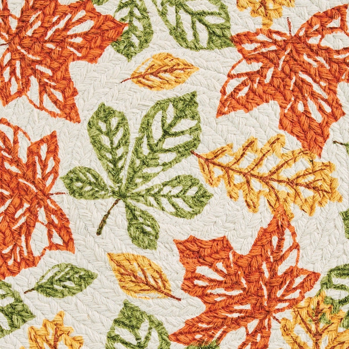 Fall Leaves Braided Placemat Round-Park Designs-The Village Merchant