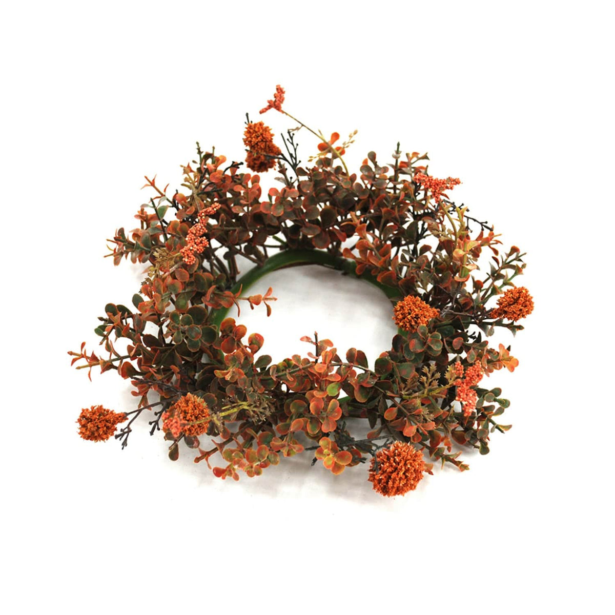 Fall Pincushion Candle Ring / Wreath 4.5&quot; Inner Diameter