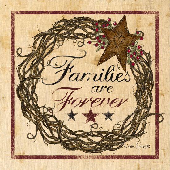 Penny Lane Publishing Families Are Forever By Linda Spivey Art Print - 12 X 12