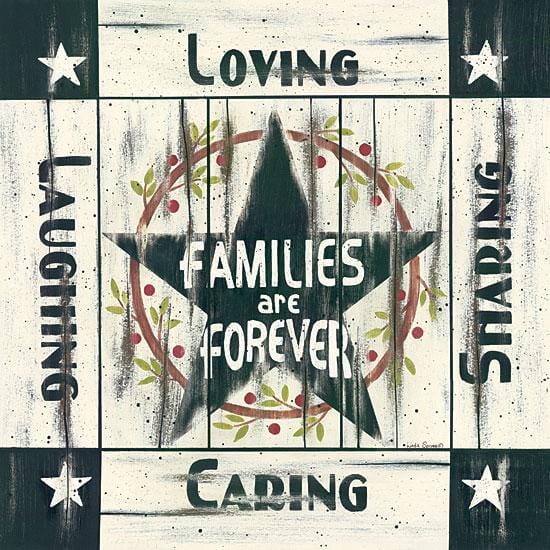 Families Are Forever By Linda Spivey Art Print - 18 X 18-Penny Lane Publishing-The Village Merchant