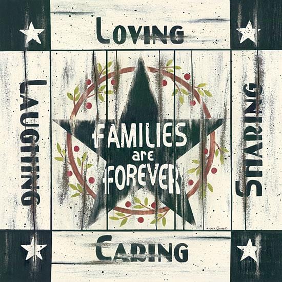 Penny Lane Publishing Families Are Forever By Linda Spivey Art Print - 18 X 18