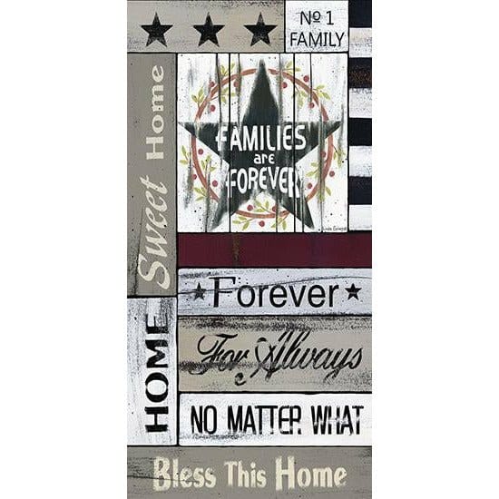 Penny Lane Publishing Families Are Forever By Linda Spivey Art Print - 9 X 18