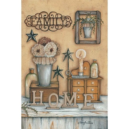 Family By Mary Ann June Art Print - 12 X 18-Penny Lane Publishing-The Village Merchant