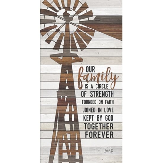 Penny Lane Publishing Family Circle Windmill By Marla Rae Art Print - 9 X 18