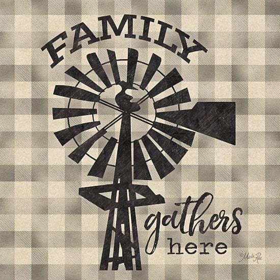 Penny Lane Publishing Family Gathers Here By Marla Rae Art Print - 12 X 12