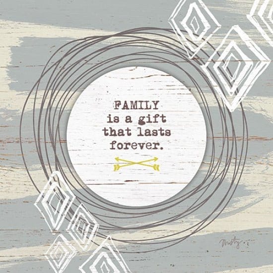 Family Is A Gift By Misty Michelle Art Print - 12 X 12-Penny Lane Publishing-The Village Merchant