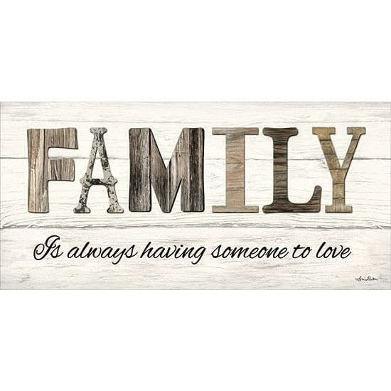 Family Is Always Having Someone To Love By Lori Deiter Art Print - 12 X 24-Penny Lane Publishing-The Village Merchant