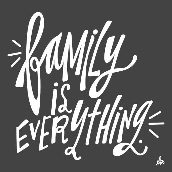 Family Is Everything By Erin Barrett Art Print - 12 X 12-Penny Lane Publishing-The Village Merchant