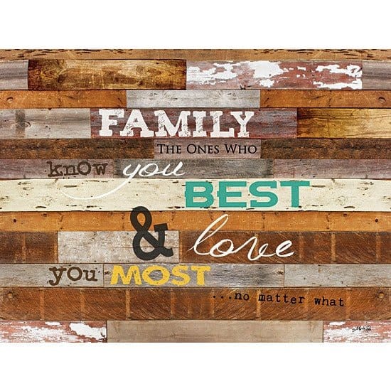 Penny Lane Publishing Family Knows You Best By Marla Rae Art Print - 12 X 16