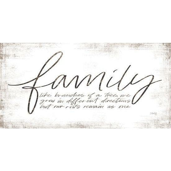 Penny Lane Publishing Family - Like Branches Of A Tree By Marla Rae Art Print - 9 X 18