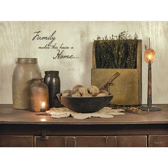 Penny Lane Publishing Family Makes This House A Home By Susie Boyer Art Print - 12 X 16