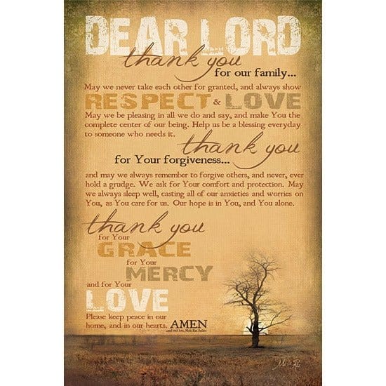 Penny Lane Publishing Family Prayer By Marla Rae Art Print - 12 X 18