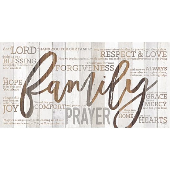 Penny Lane Publishing Family Prayer By Marla Rae Art Print - 12 X 24