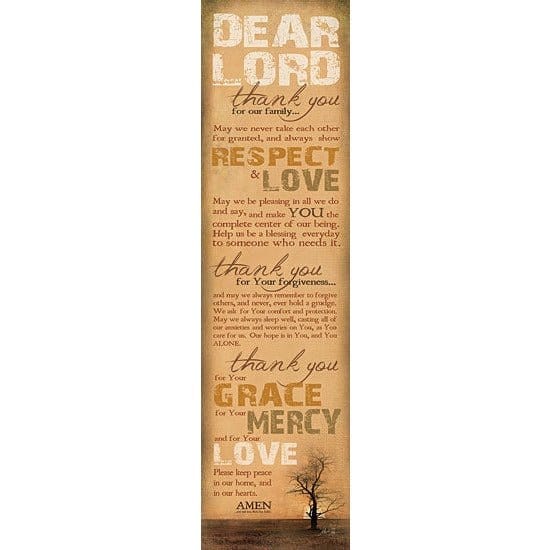 Penny Lane Publishing Family Prayer By Marla Rae Art Print - 8 X 30