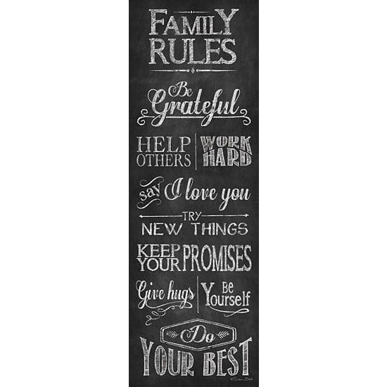 Family Rules By Susan Ball Art Print - 12 X 36-Penny Lane Publishing-The Village Merchant