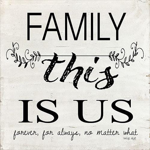 Family - This Is Us By Cindy Jacobs Art Print - 12 X 12-Penny Lane Publishing-The Village Merchant