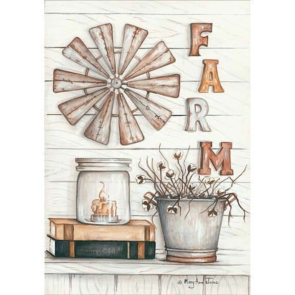 Farm By Mary Ann June Art Print - 12 X 18-Penny Lane Publishing-The Village Merchant