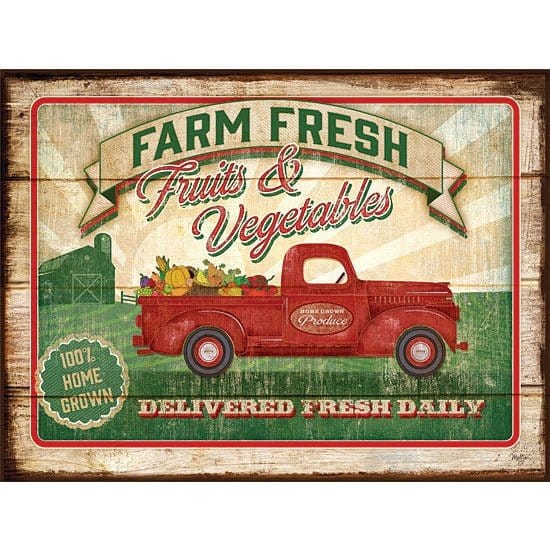 Penny Lane Publishing Farm Fresh Produce By Mollie B Right Art Print - 12 X 16