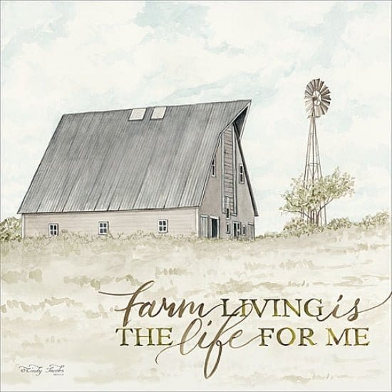 Farm Living By Cindy Jacobs Art Print - 12 X 12-Penny Lane Publishing-The Village Merchant