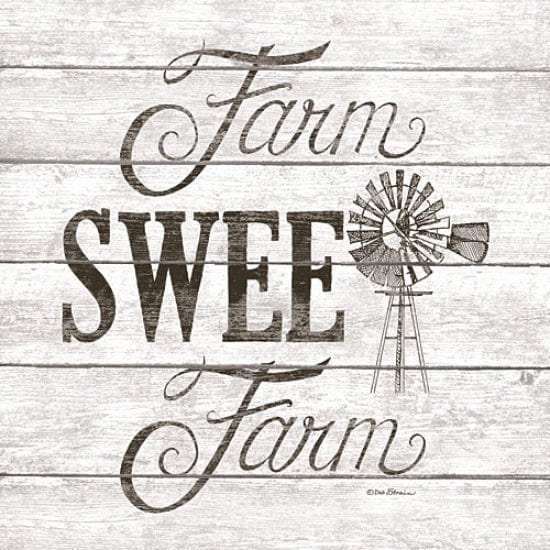 Penny Lane Publishing Farm Sweet Farm By Deb Strain Art Print - 12 X 12