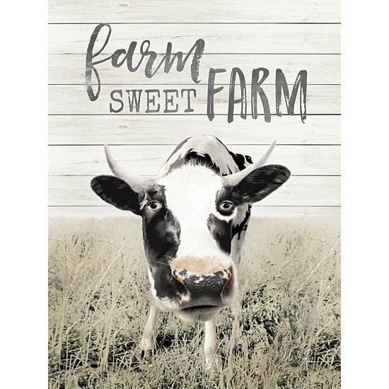 Penny Lane Publishing Farm Sweet Farm Cow By Marla Rae Art Print - 12 X 16