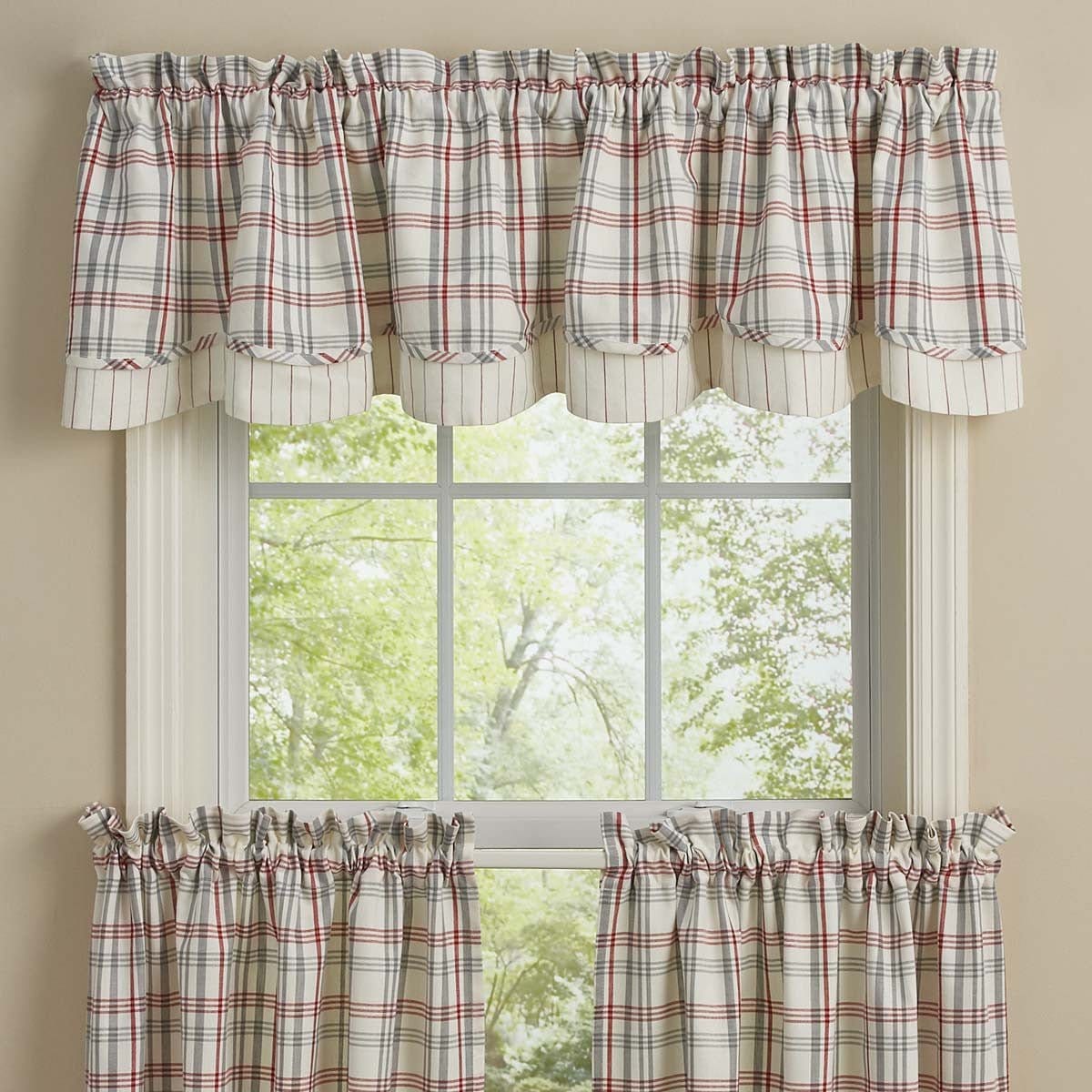 Farm Yard Layered Valance Lined-Park Designs-The Village Merchant