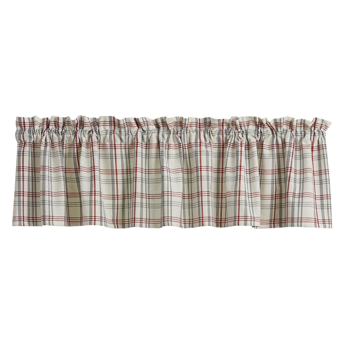 Farm Yard Plaid Valance Unlined-Park Designs-The Village Merchant