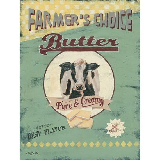 Penny Lane Publishing Farmer's Choice Butter By Pam Britton Art Print - 12 X 16