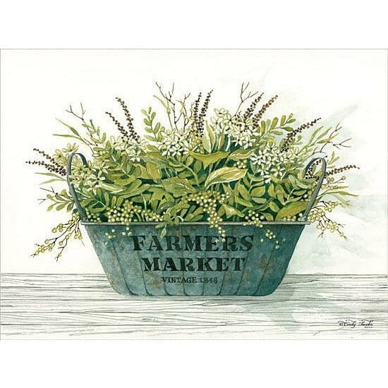 Penny Lane Publishing Farmer's Market By Cindy Jacobs Art Print - 12 X 16