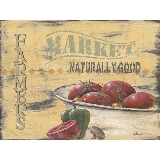 Penny Lane Publishing Farmer's Market By Pam Britton Art Print - 12 X 16