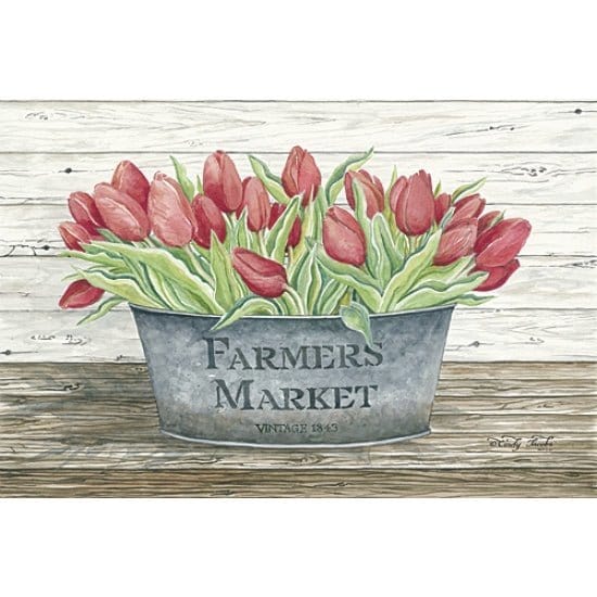 Penny Lane Publishing Farmer's Market Tulips By Cindy Jacobs Art Print - 12 X 18