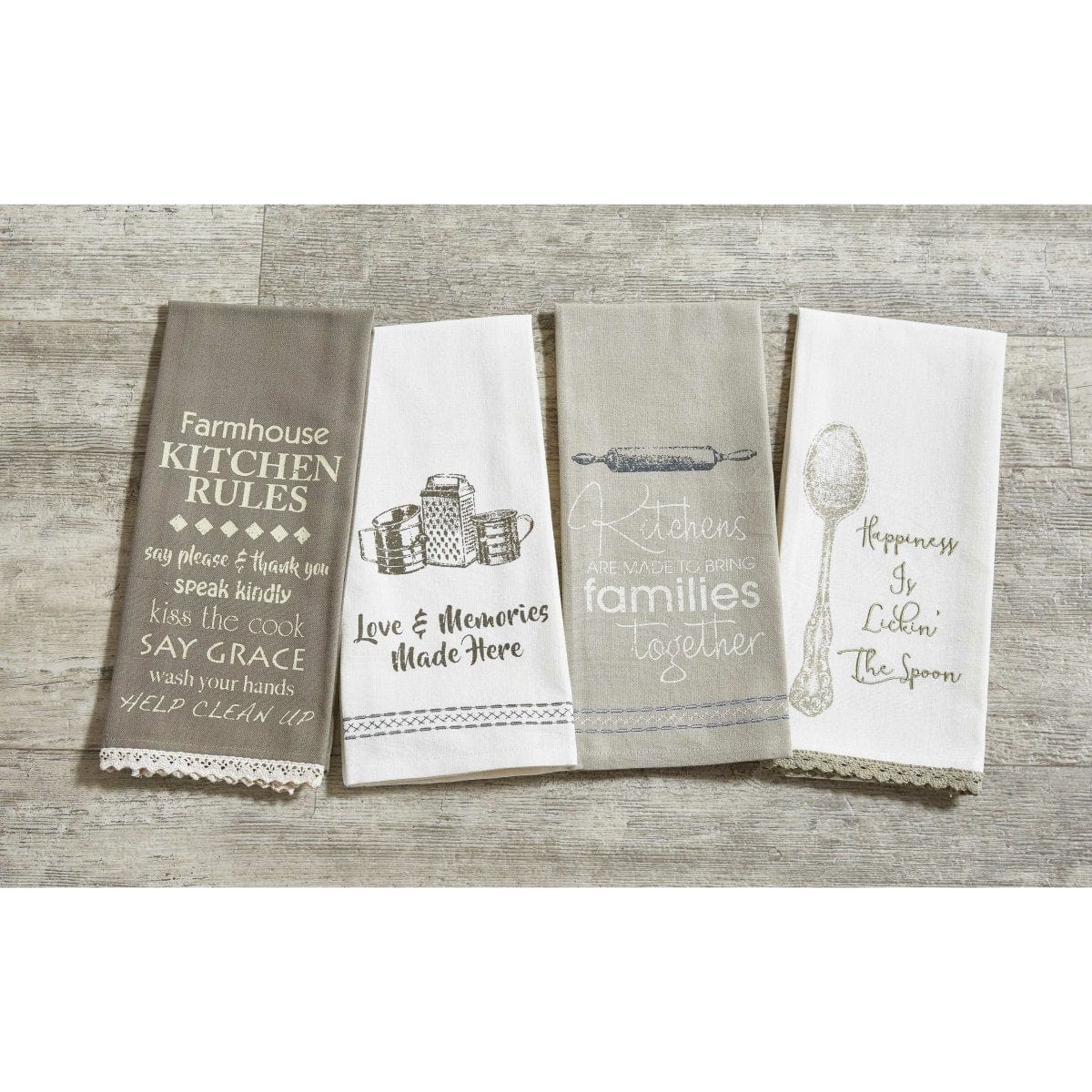 Farmhouse Collection Lickin&#39; the spoon Decorative Towel-Park Designs-The Village Merchant