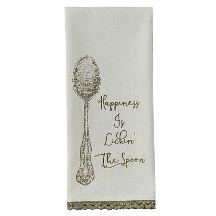 Farmhouse Collection Lickin&#39; the spoon Decorative Towel-Park Designs-The Village Merchant