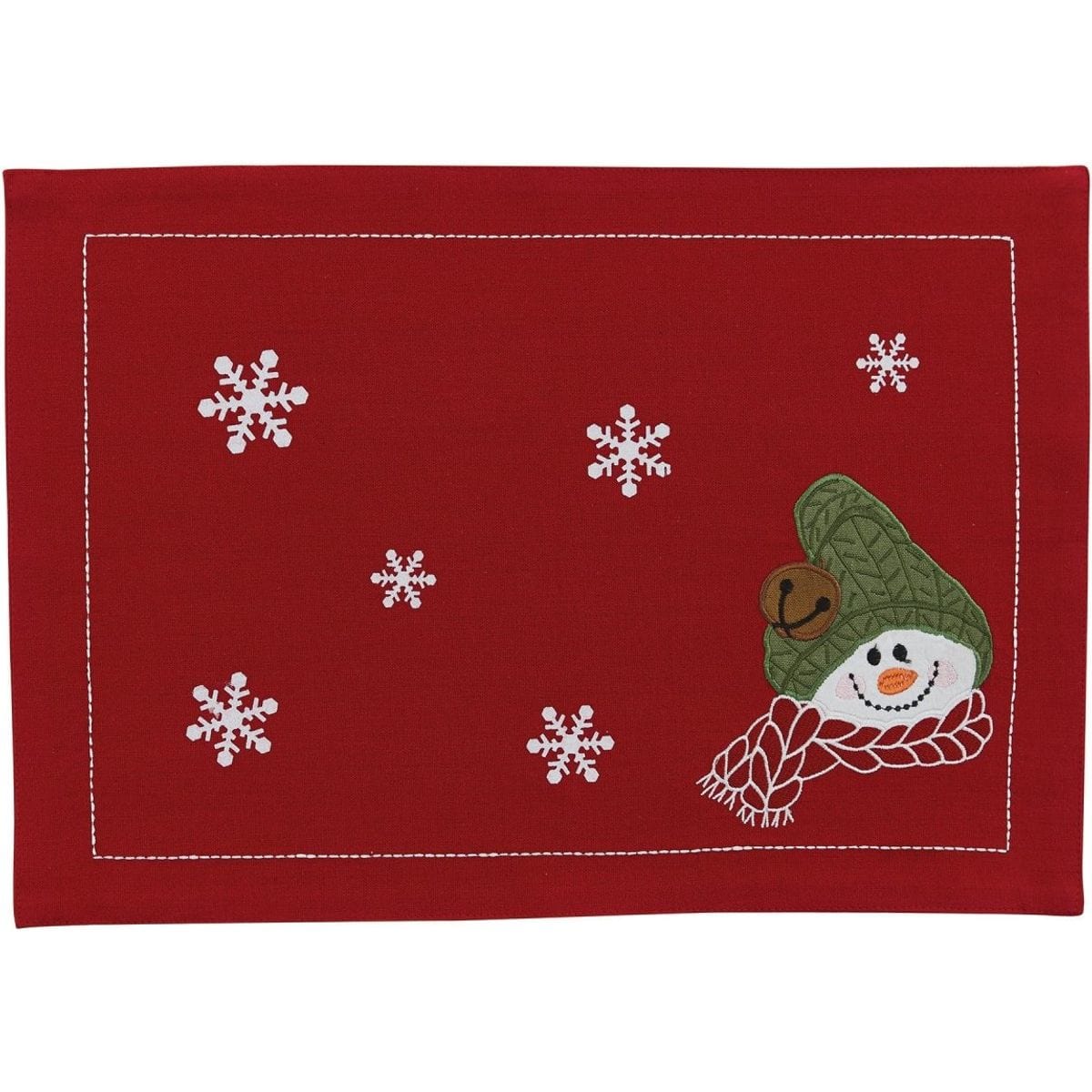 Farmhouse Snowman Placemat-Park Designs-The Village Merchant